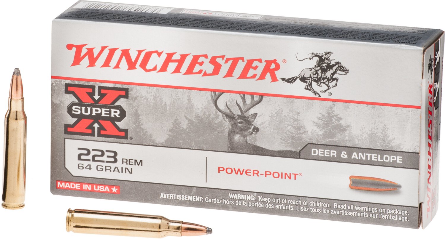 Winchester SuperX PowerPoint .223 Remington 64Grain Rifle Ammunition