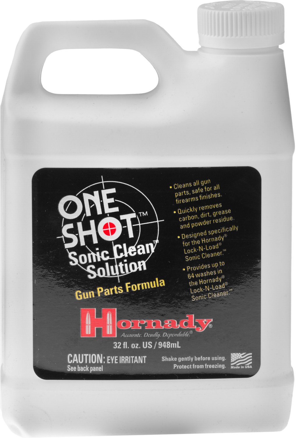 Hornady One Shot® Sonic Clean™ 1 qt. Gun Parts Formula Solution Academy