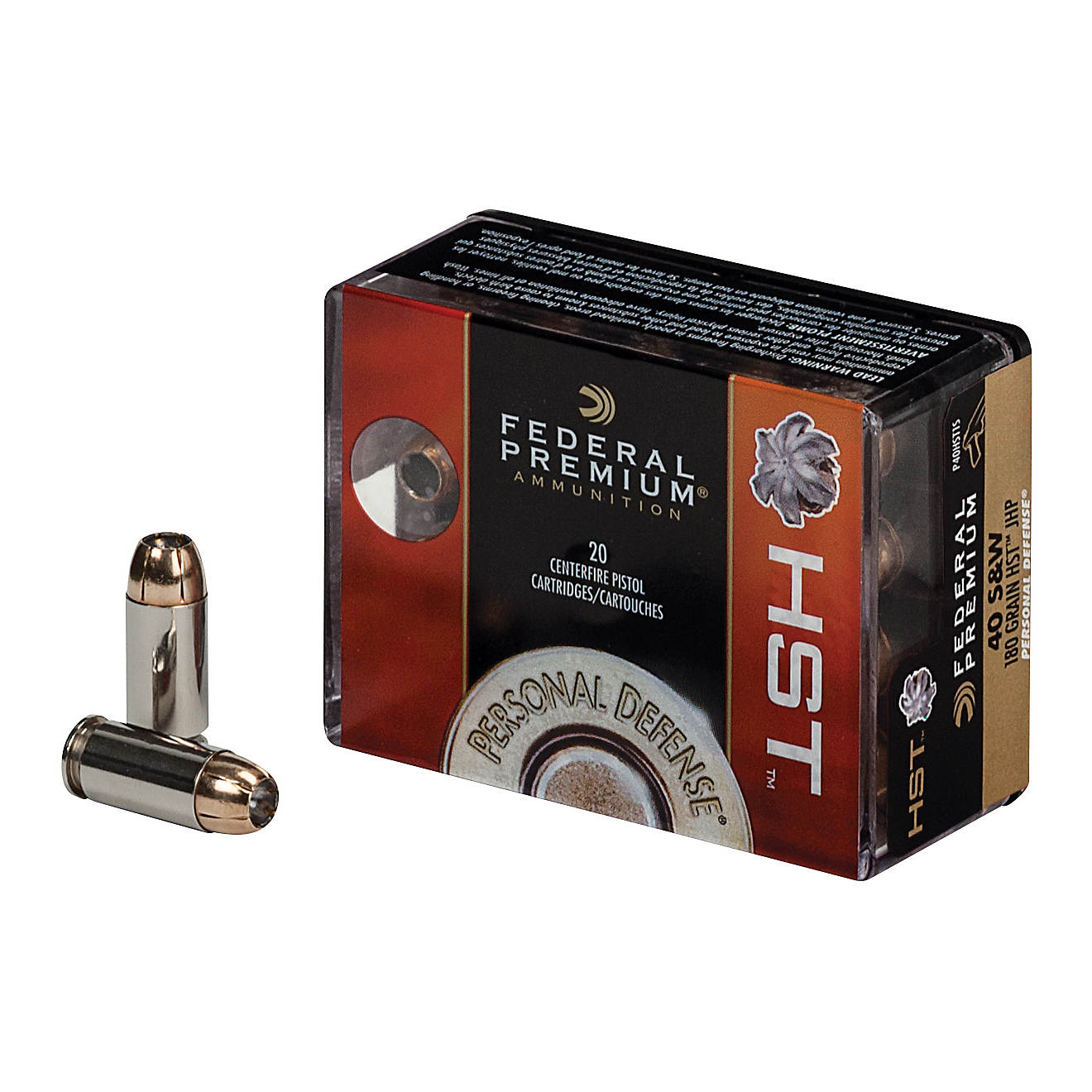Federal Premium® Personal Defense® .40 S&W 180-Grain Centerfire Pistol Ammunition - 20 Rounds                                  - view number 1