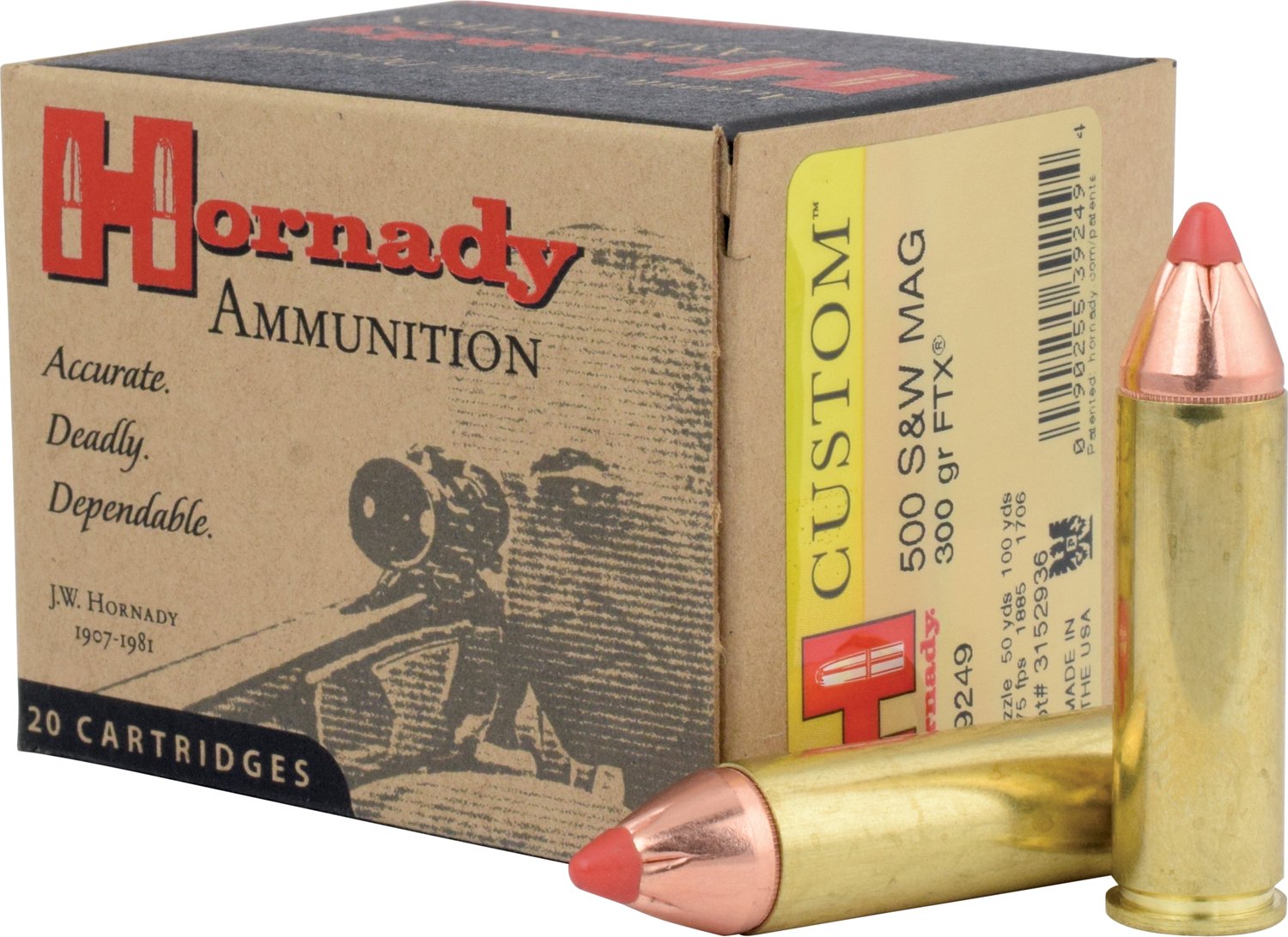 Hornady 500 Sandw Ftx® Leverevolution® Ammunition 20 Pack Academy 8985