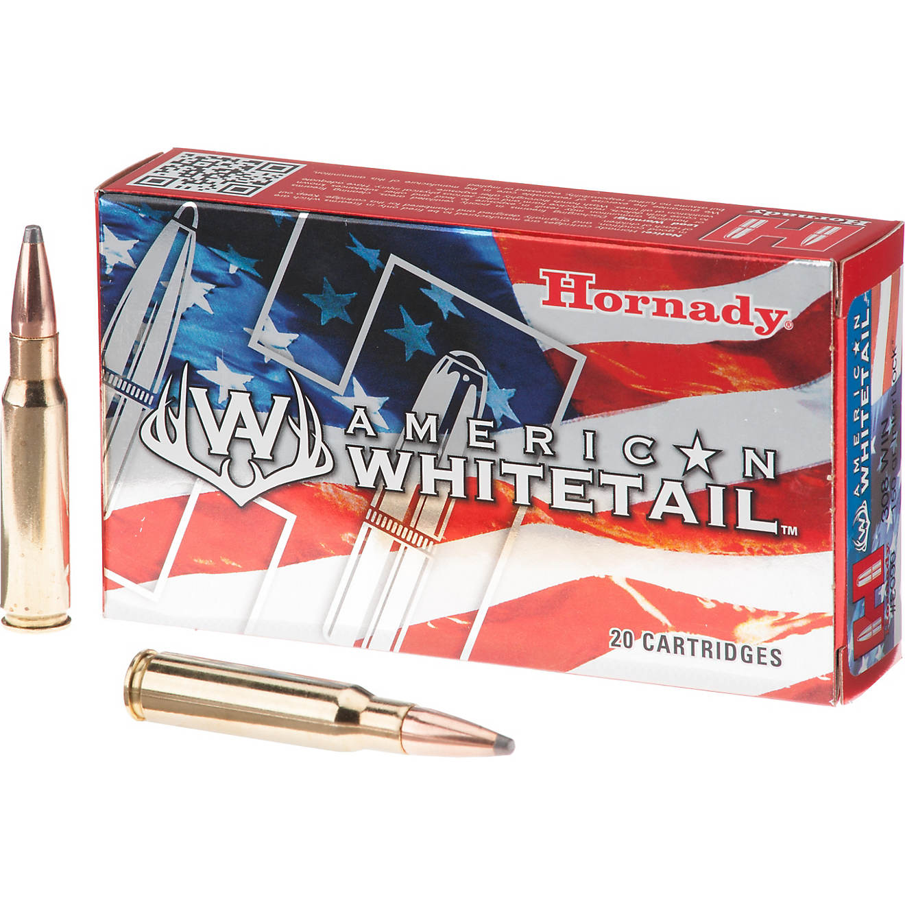 Hornady InterLock® SP American Whitetail™ .308 Win 150-Grain Centerfire Rifle Ammunition - 20 Rounds                          - view number 1