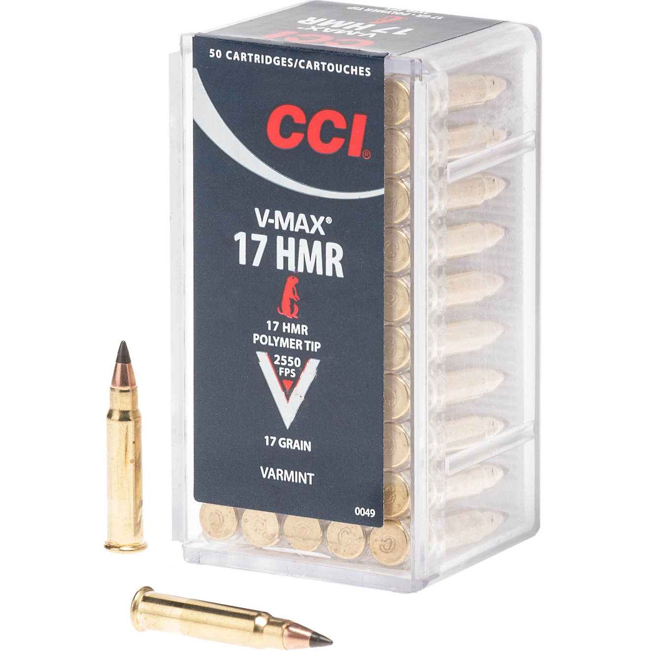 CCI® V-MAX .17 HMR 17-Grain Rifle Ammunition - 50 Rounds                                                                        - view number 1