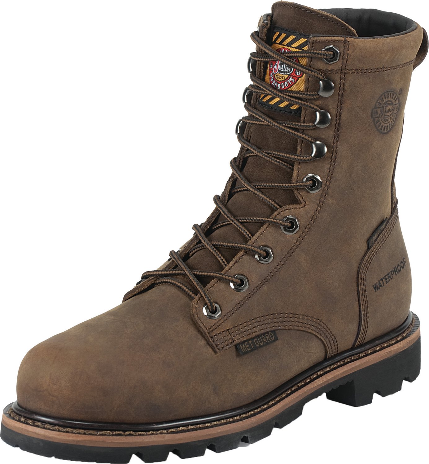justin wyoming lace up boots