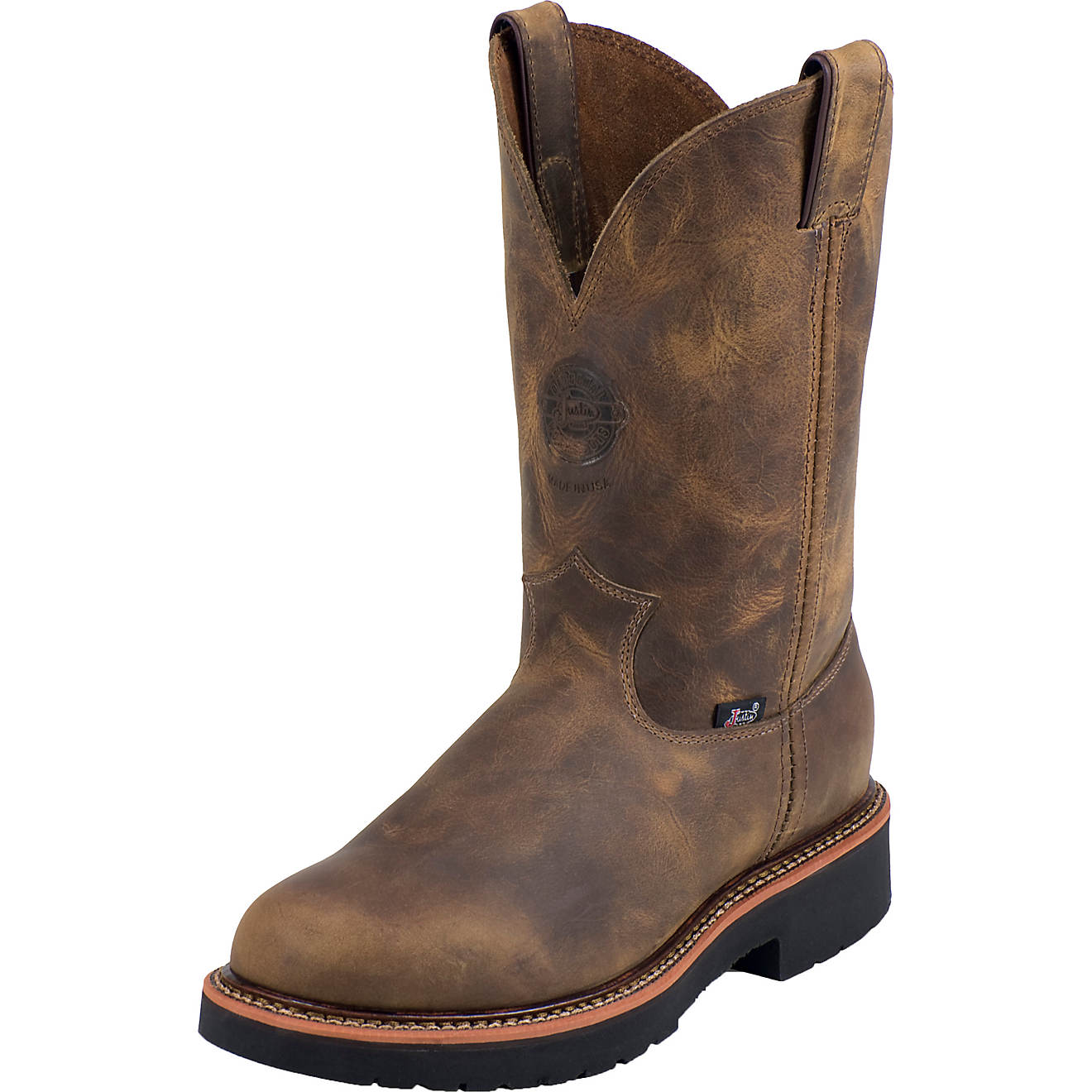 Justin Men's Rugged Gaucho EH Wellington Work Boots                                                                              - view number 1