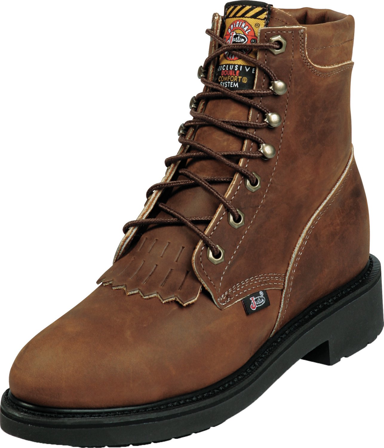 Justin Women's Aged Bark Lace Up Work Boots Academy