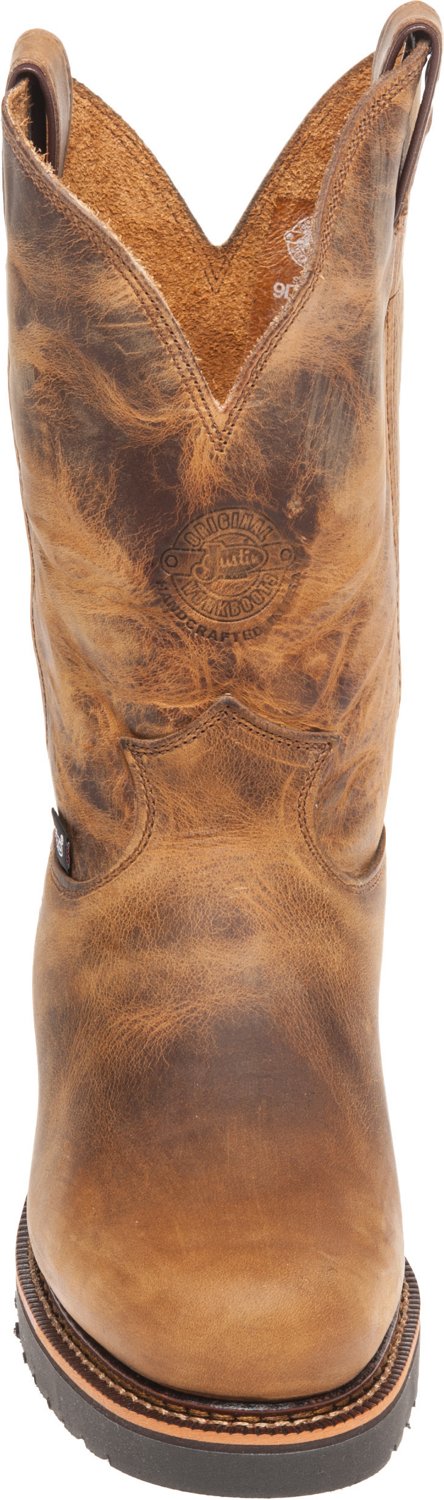 justin men's rugged cowhide waterproof wellington work boots