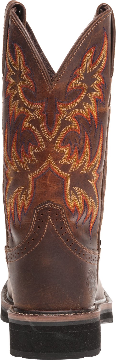 justin steel toe work boots academy