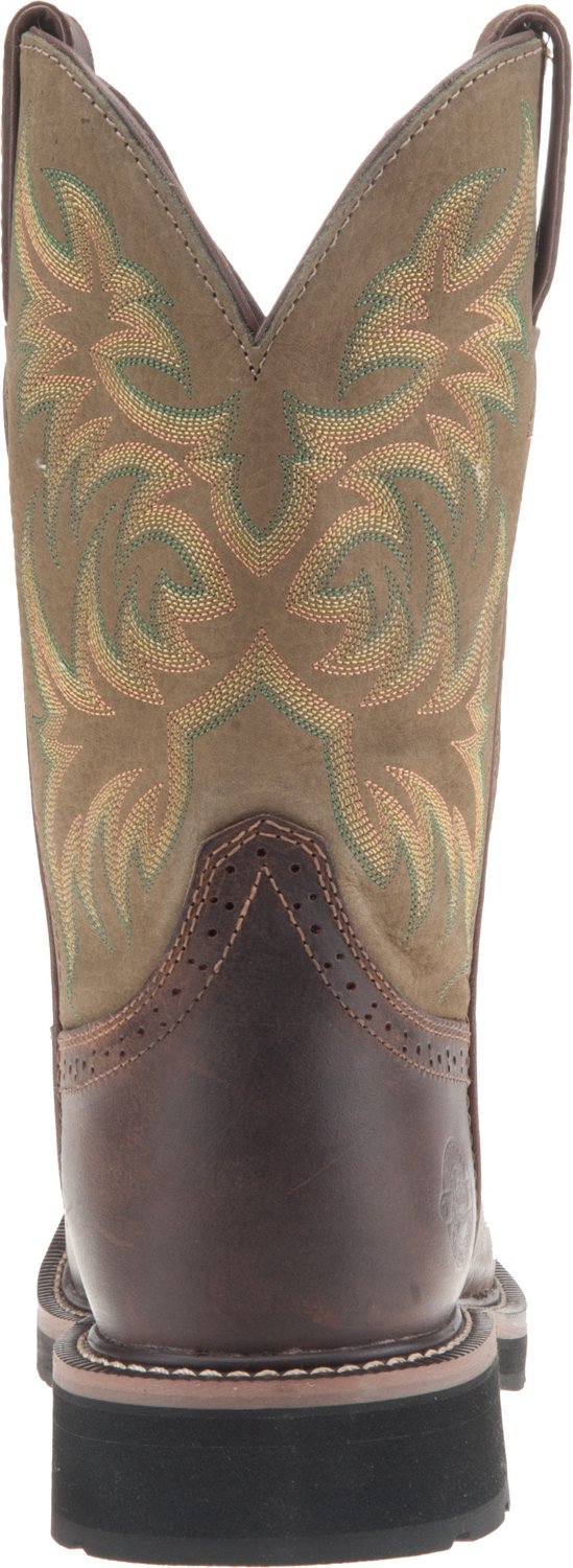 justin men's rugged cowhide waterproof wellington work boots