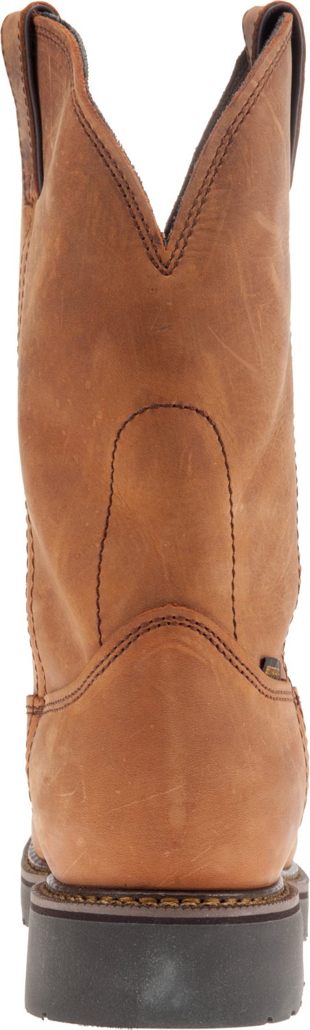 justin men's rugged cowhide waterproof wellington work boots
