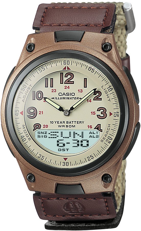 Casio Men's Classic World Time Data Bank Analog/Digital Watch | Academy