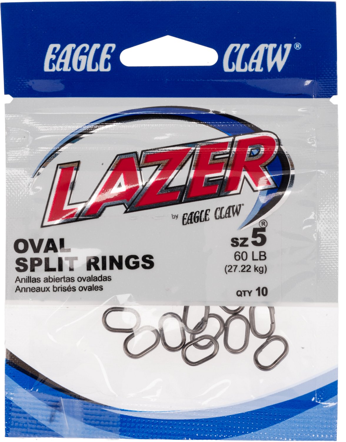 Lazer Oval Split Rings 10Pack Academy