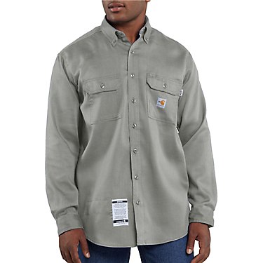 Carhartt Men's Flame-Resistant Work-Dry Lightweight Twill Shirt