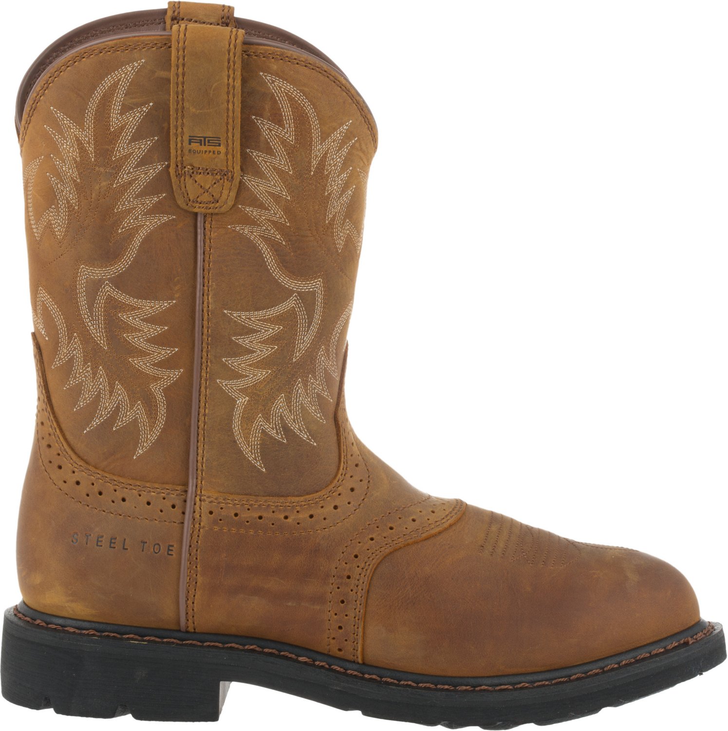 Ariat Men's Sierra Saddle EH Steel Toe Wellington Work Boots | Academy