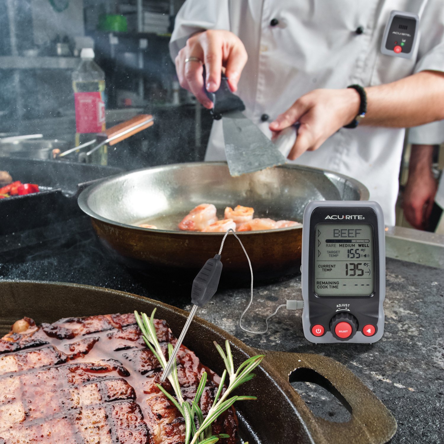 AcuRite Digital Cooking Thermometer with Probe and Pager Academy