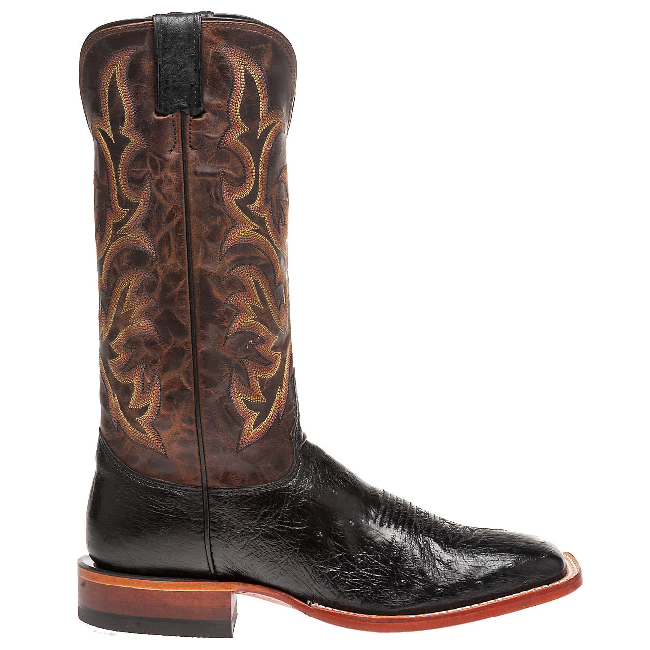 Justin Men's Exotics Smooth Ostrich Western Boots                                                                                - view number 1