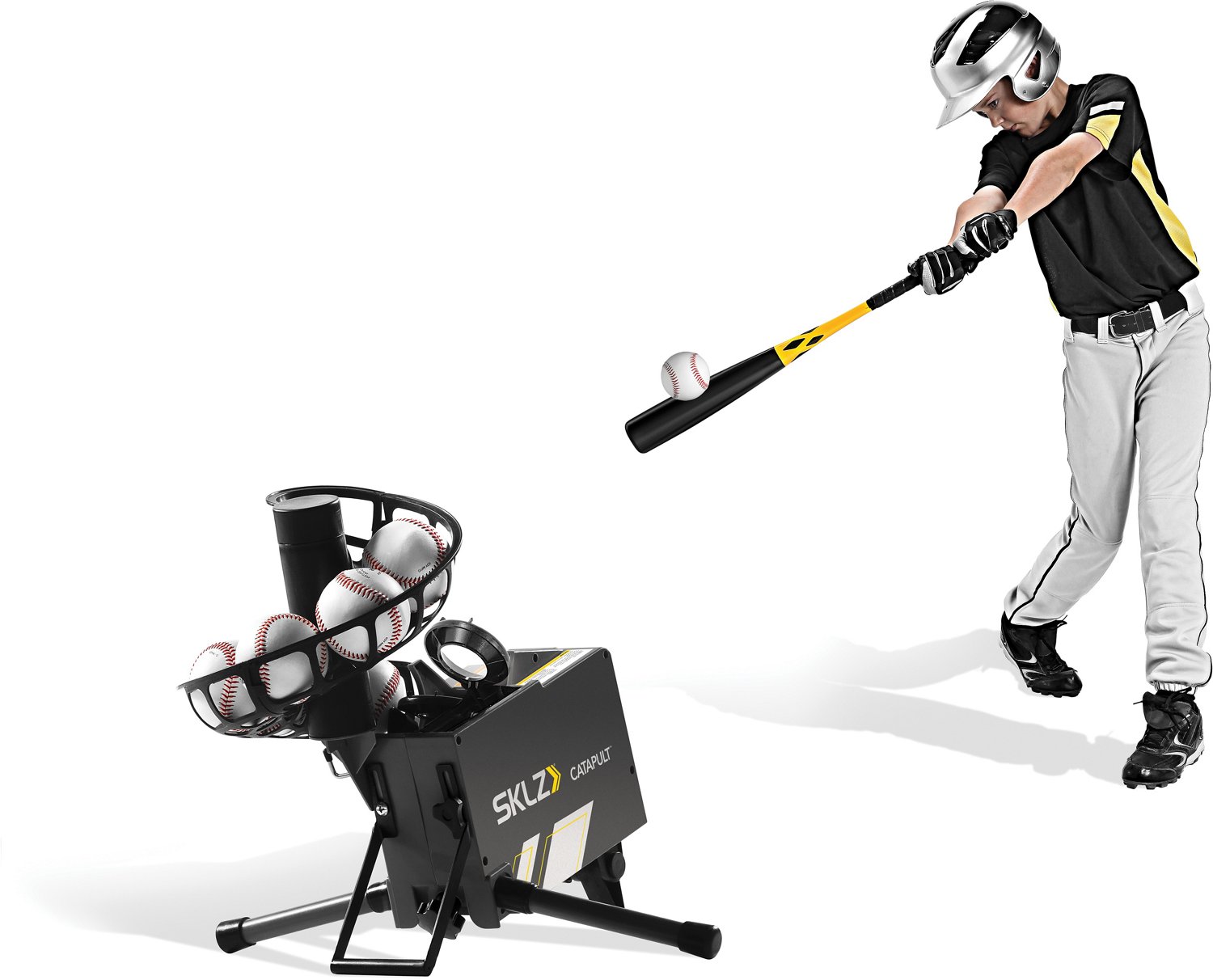 SKLZ Catapult Soft Toss Pitch Machine and Fielding Trainer Academy