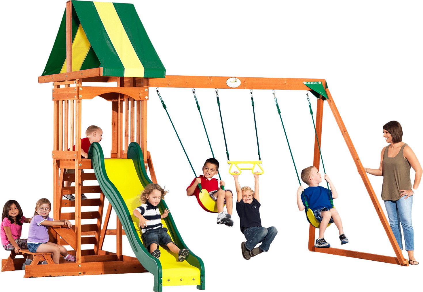 Backyard Discovery Prestige Wooden Swing Set