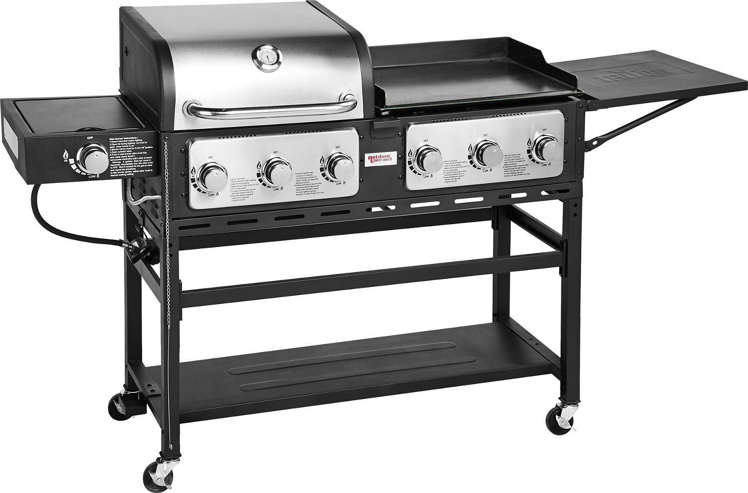 Outdoor Gourmet Triton 7Burner Propane Grill and Griddle Combo Academy