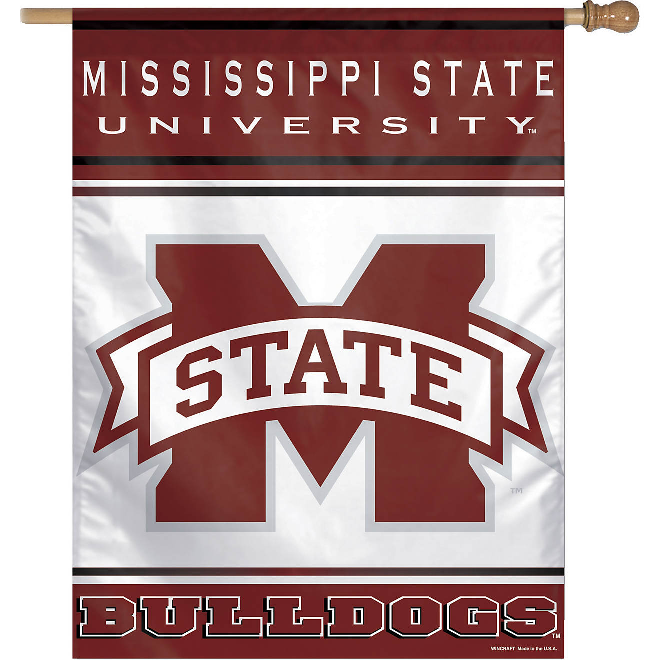 WinCraft Mississippi State University Vertical Flag                                                                              - view number 1