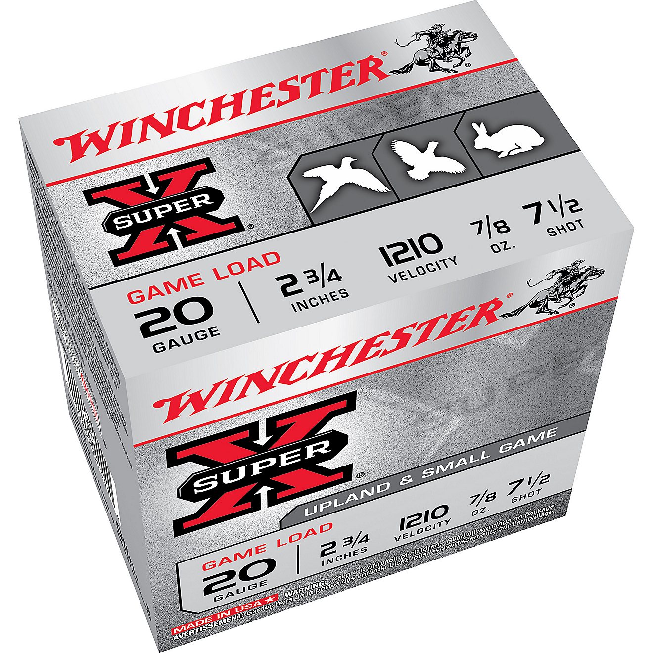Winchester Super-X Game and Field Loads 20 Gauge Shotshells                                                                      - view number 1
