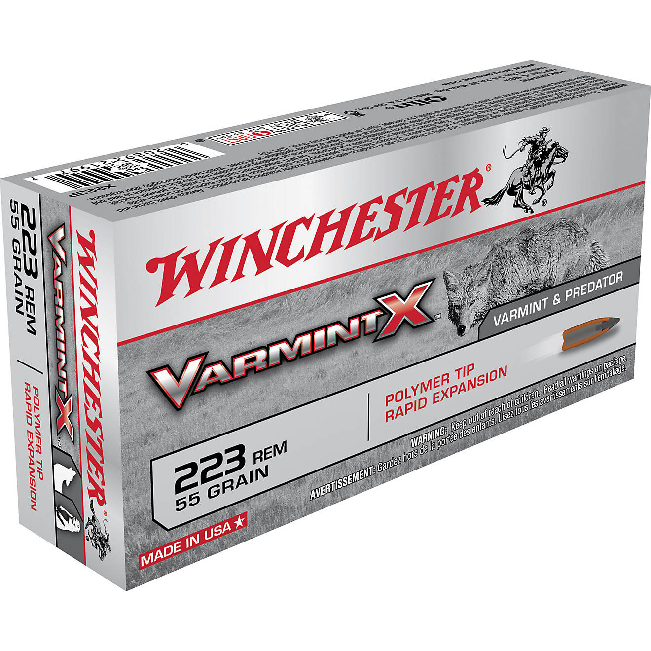 Winchester Varmint X .223 Remington 55-Grain Centerfire Rifle Ammunition                                                         - view number 1