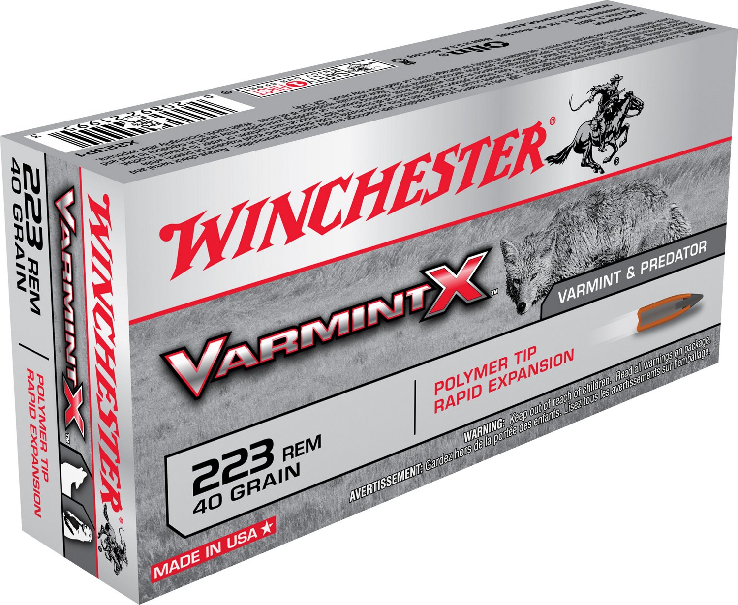 Winchester Varmint X 223 Remington 40 Grain Centerfire Rifle 