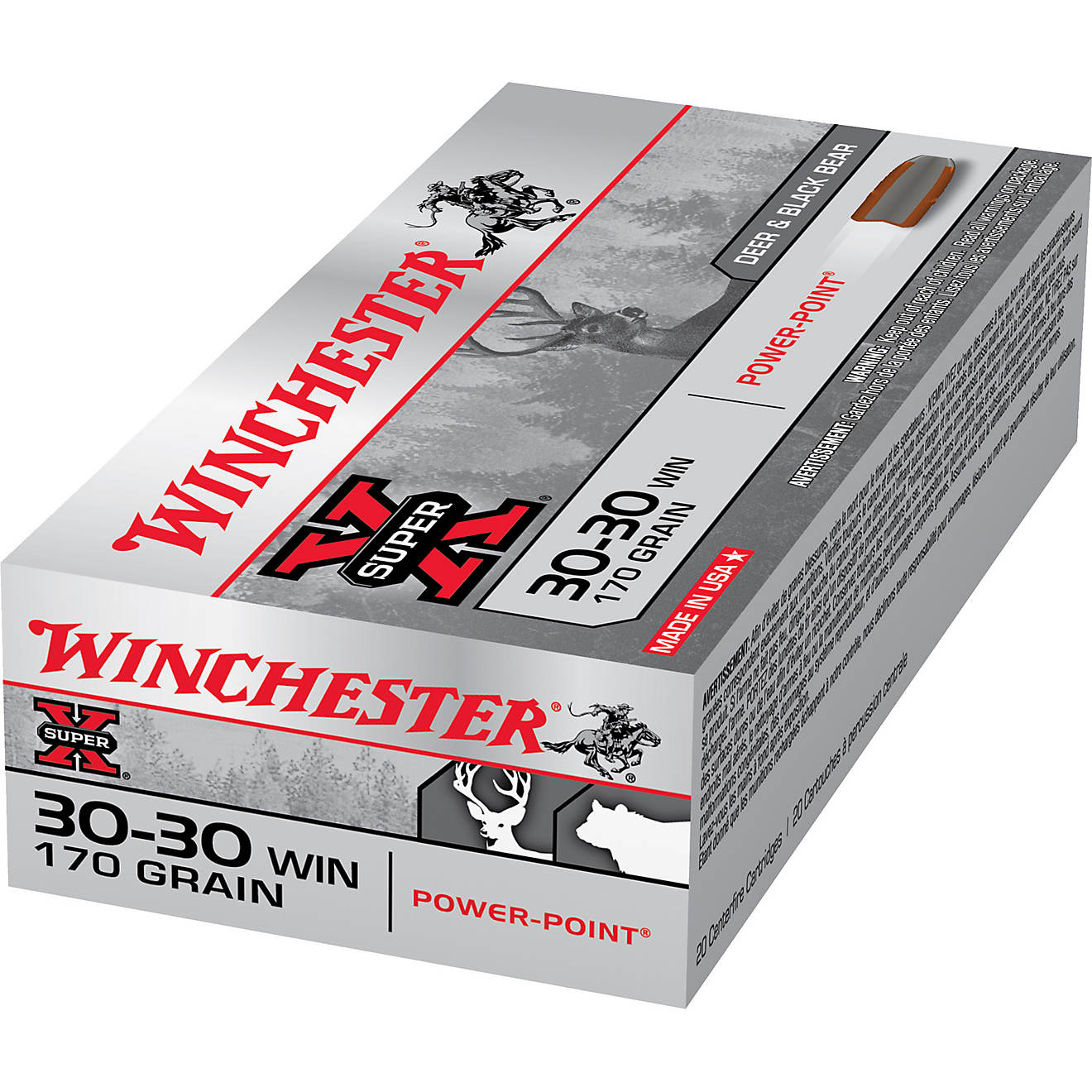 Winchester Super-X Power-Point .30-30 Winchester 170-Grain Rifle Ammunition - 20 Rounds                                          - view number 1