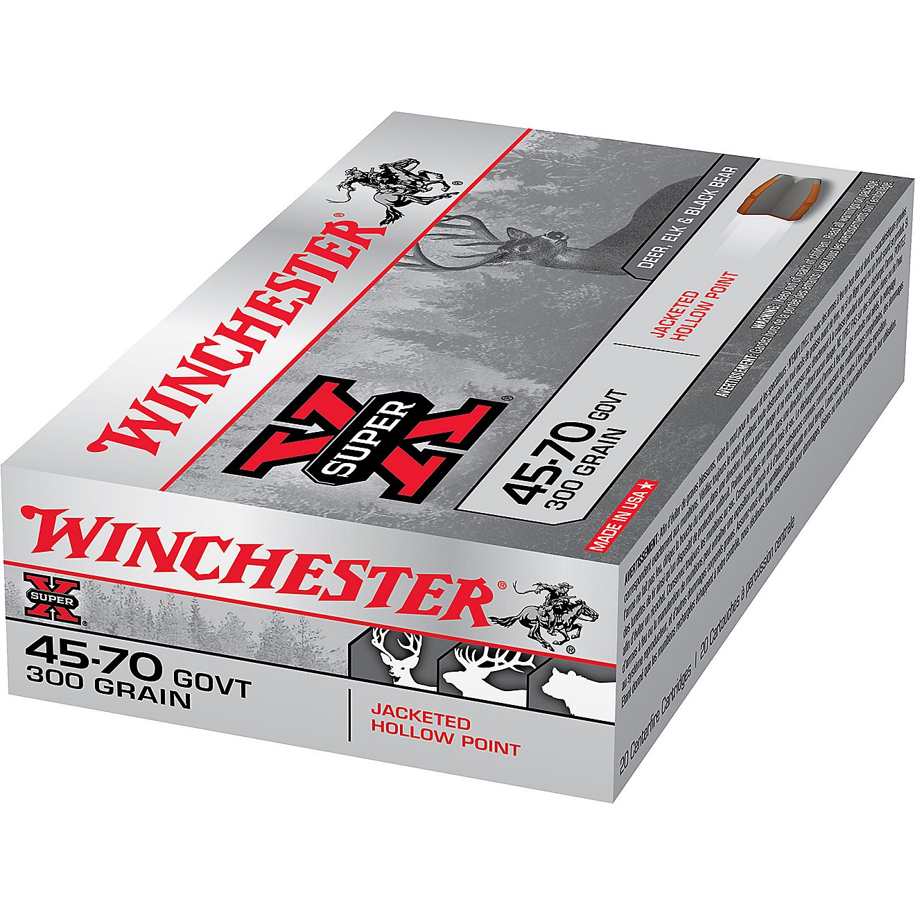 Winchester Super-X .45-70 Government 300-Grain JHP Centerfire Rifle Ammunition - 20 Rounds                                       - view number 1