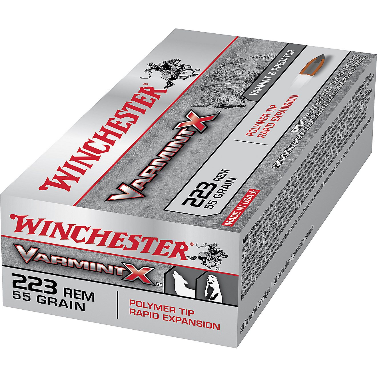 Winchester Varmint X .223 Remington 55-Grain Centerfire Rifle Ammunition                                                         - view number 2