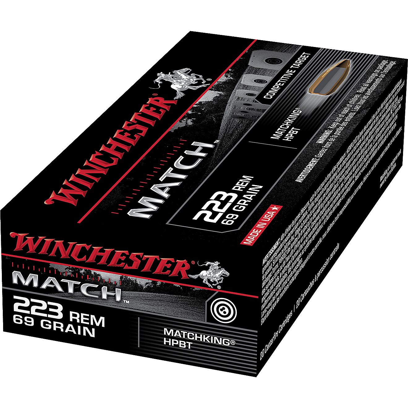 Winchester Match .223 Remington 69-Grain Centerfire Rifle Ammunition                                                             - view number 2