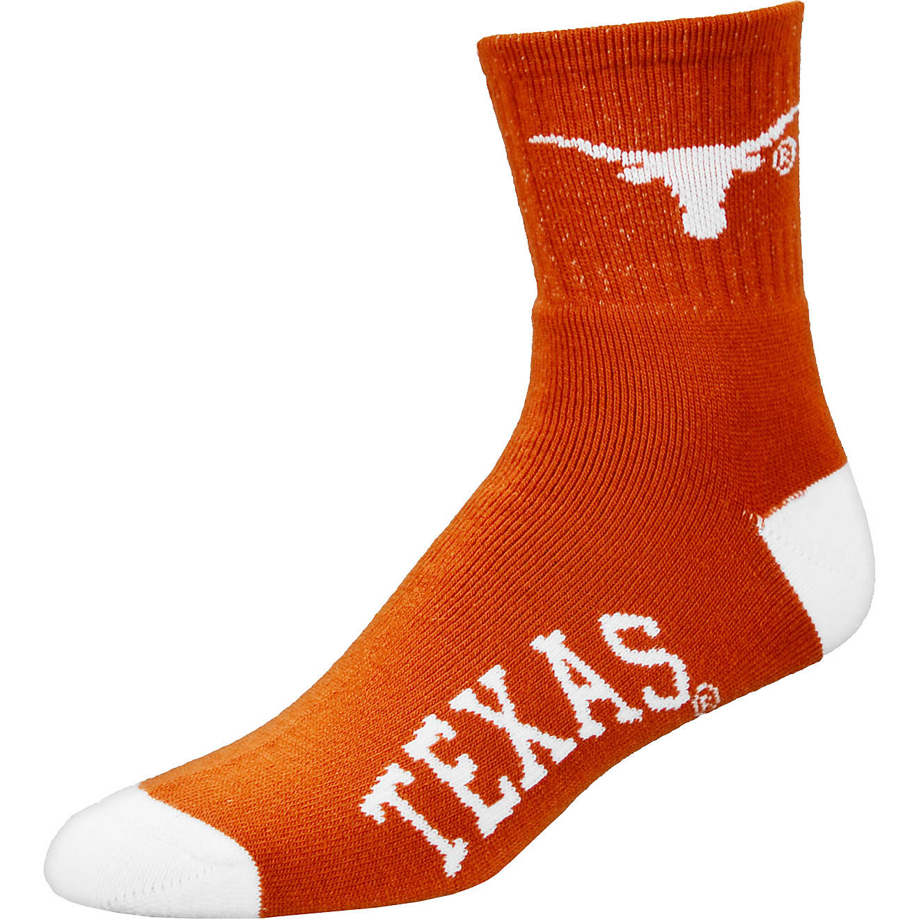 For Bare Feet Men's University of Texas Quarter Socks                                                                            - view number 1