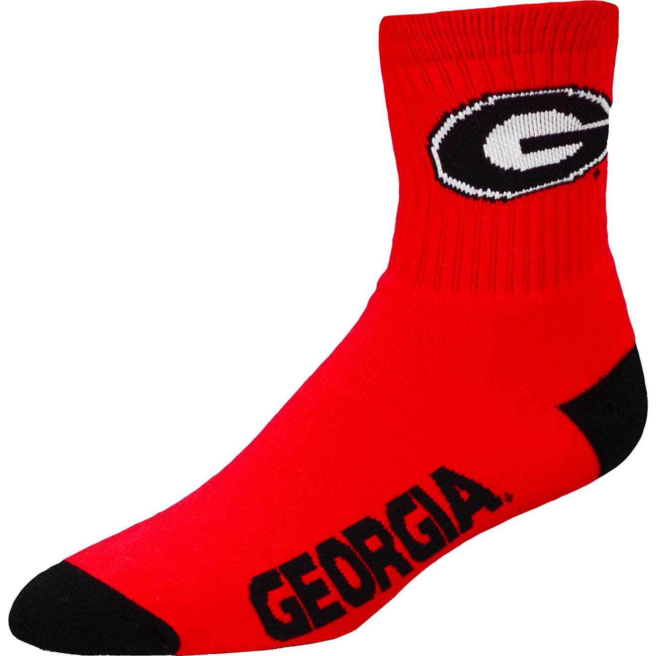 For Bare Feet Men's University of Georgia Quarter Socks                                                                          - view number 1