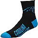 For Bare Feet Men's Carolina Panthers Team Color Quarter Socks                                                                   - view number 1 image