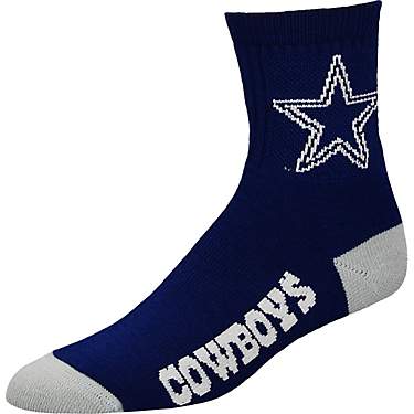 For Bare Feet Men's Dallas Cowboys Quarter Socks                                                                                