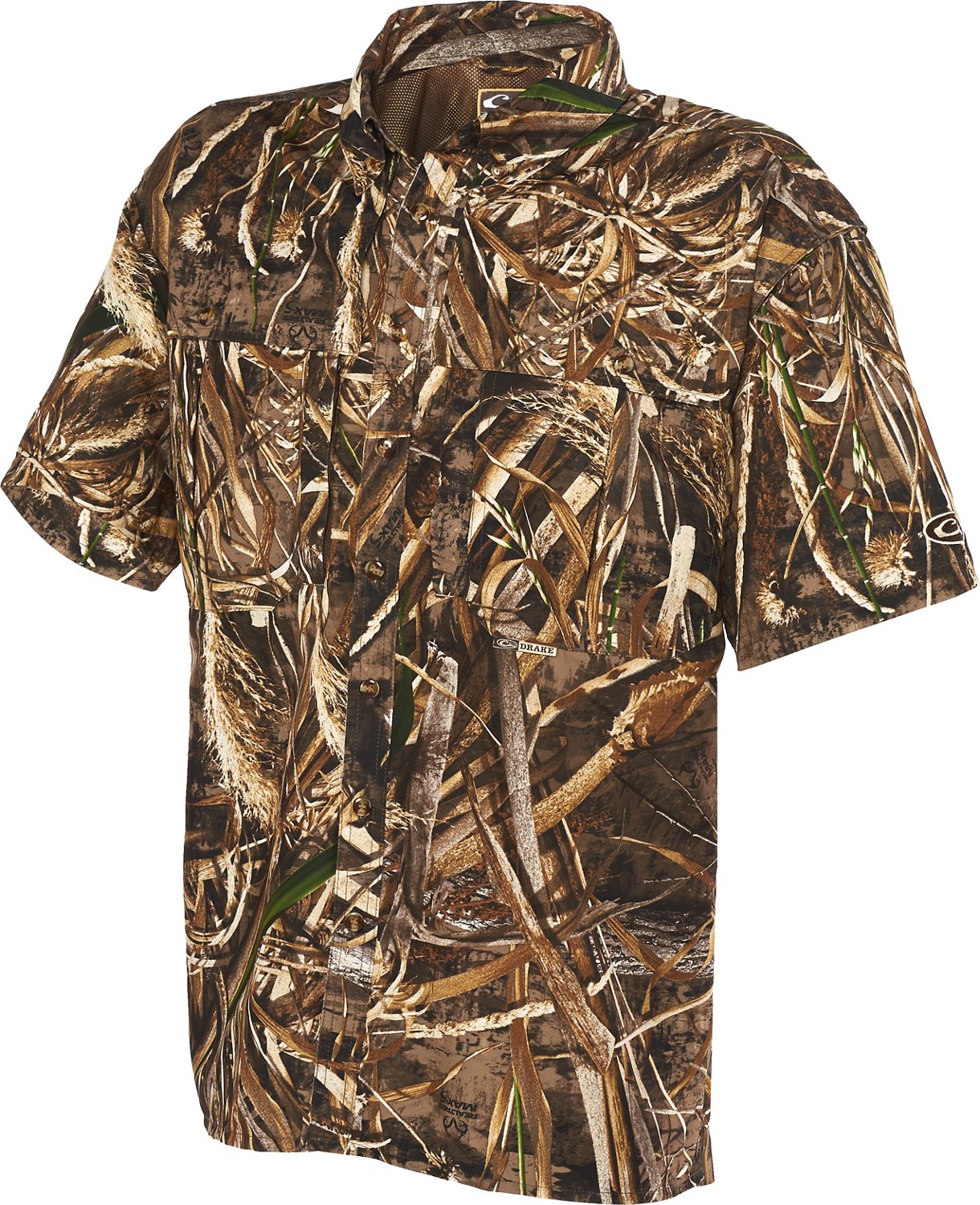 Drake Waterfowl Men's EST Vented Wingshooter's Short Sleeve Shirt | Academy