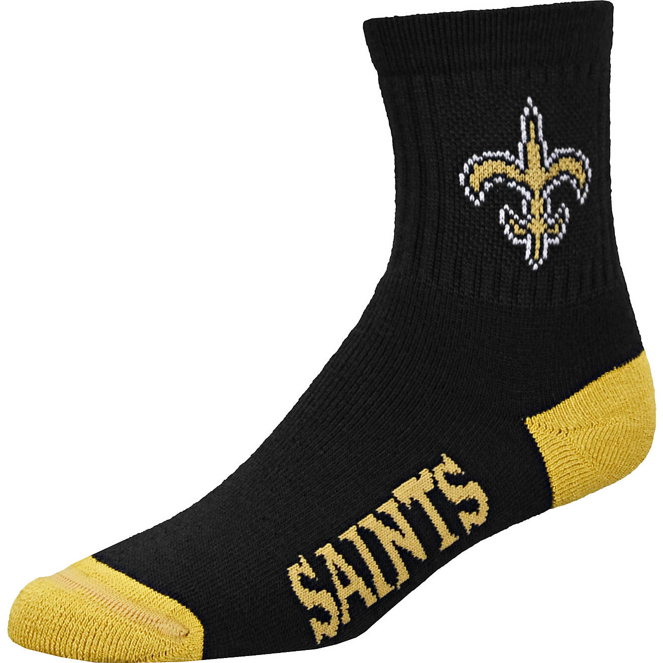 For Bare Feet Men's New Orleans Saints Quarter Socks                                                                             - view number 1
