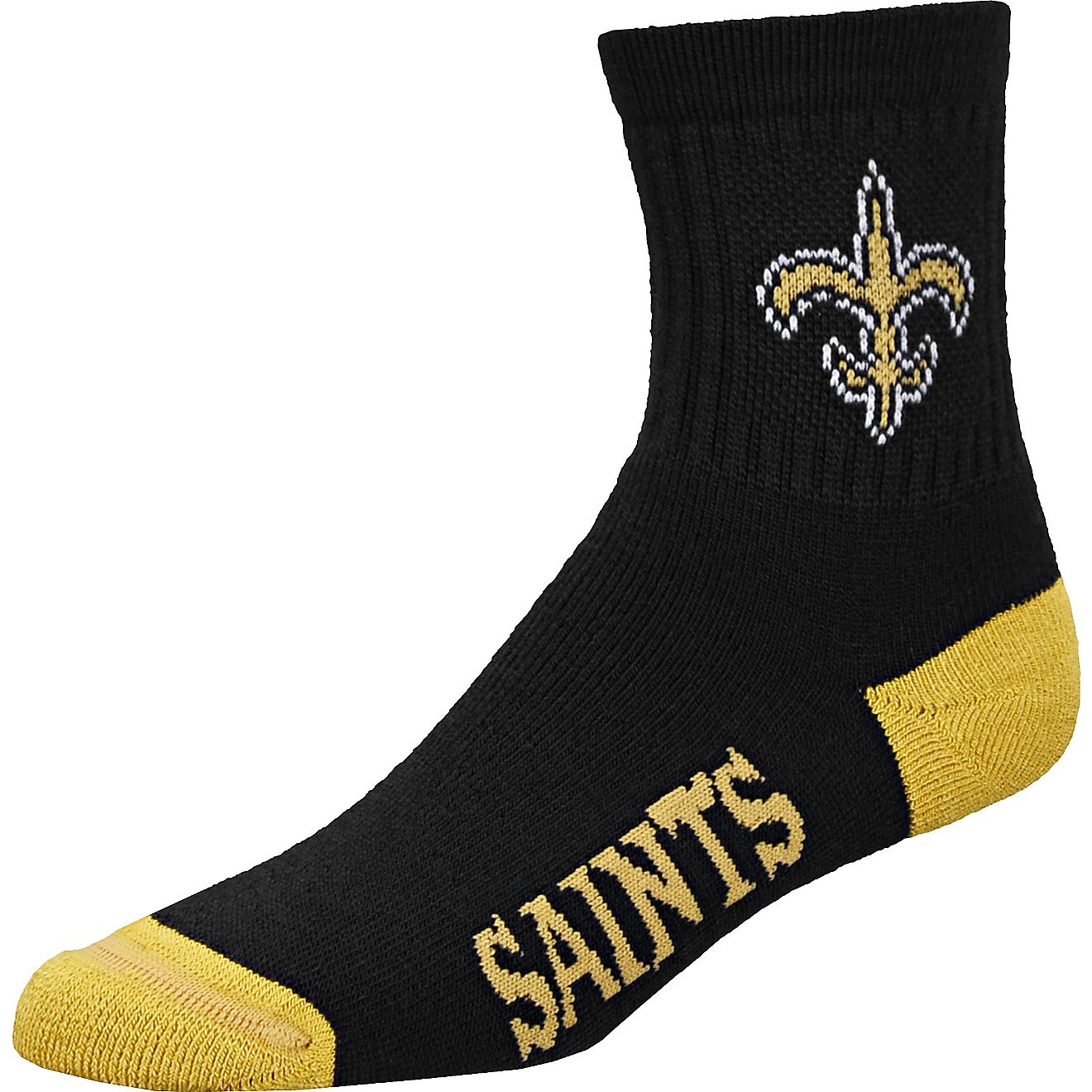 For Bare Feet New Orleans Saints Double Deuce Gray Knit Socks