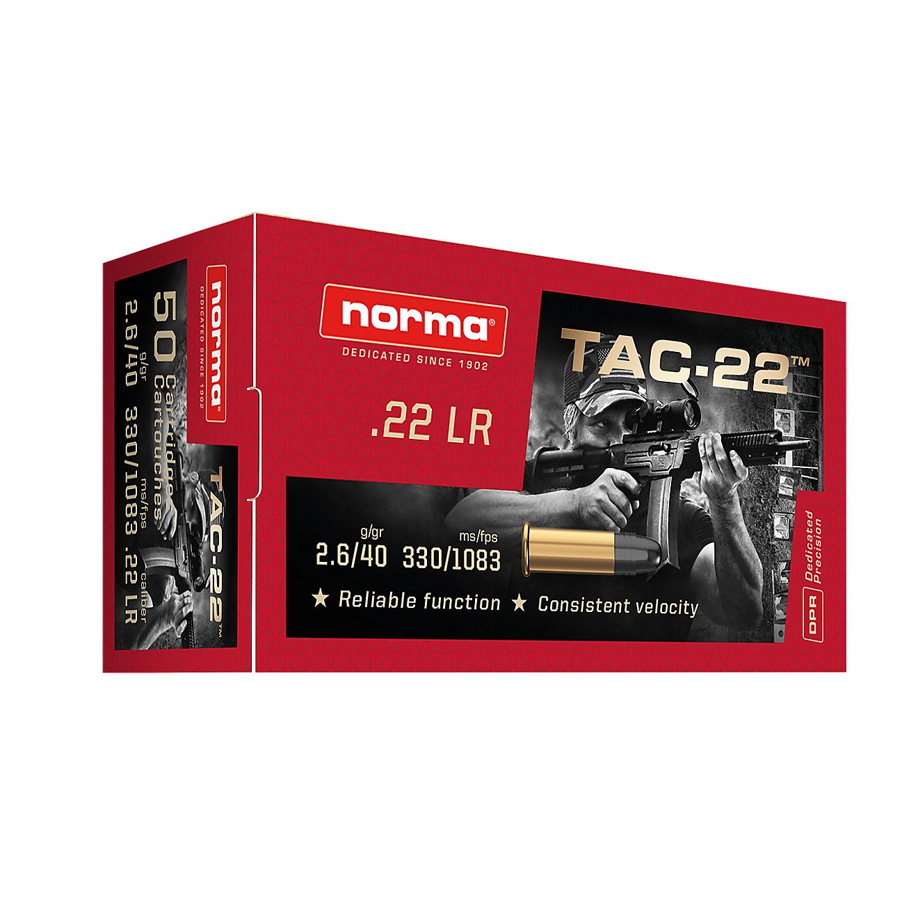 Norma USA TAC-22 .22LR Rimfire Ammunition - 50 Rounds                                                                            - view number 1
