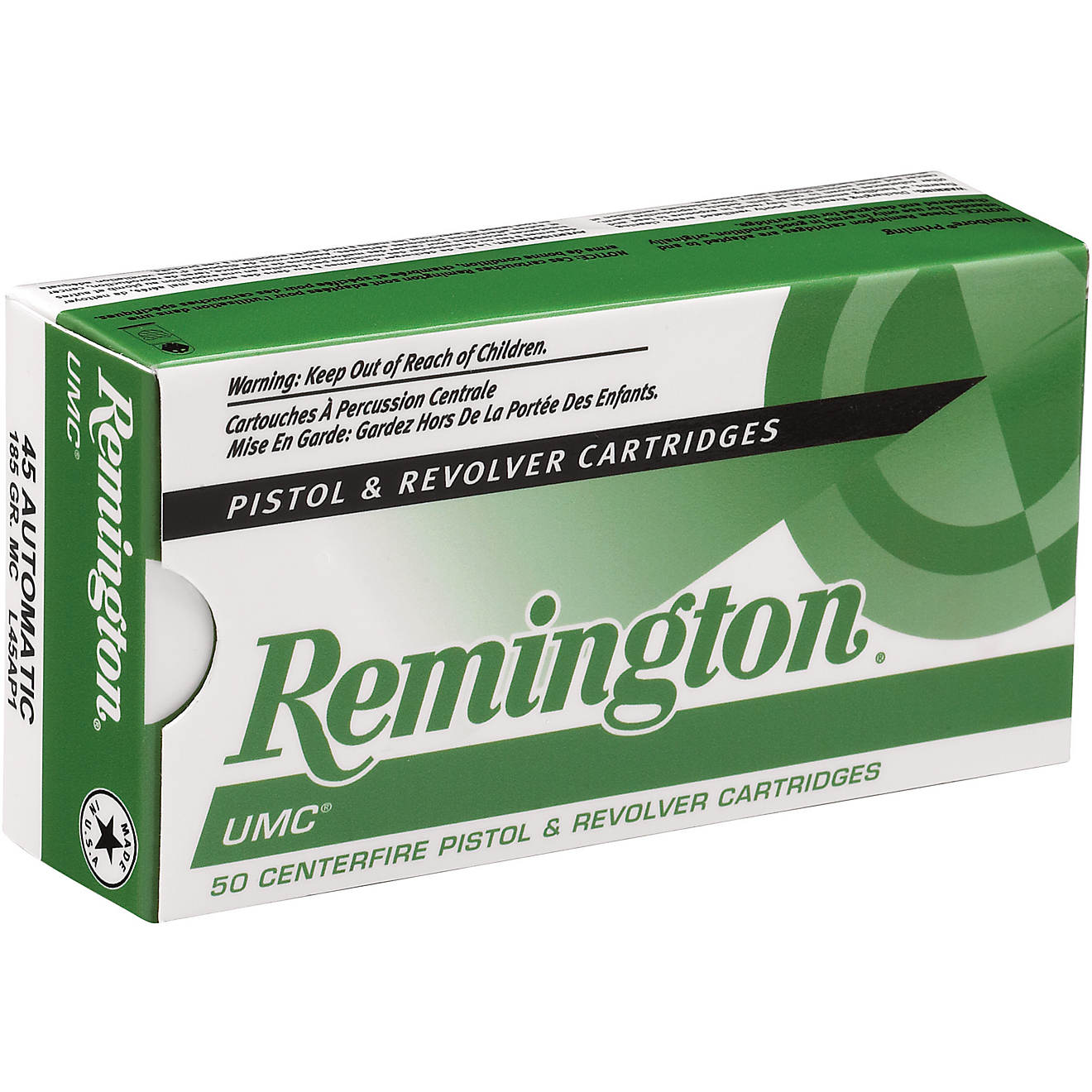 Remington UMC .25 Auto 50-Grain Centerfire Handgun Ammunition - 50 Rounds                                                        - view number 1