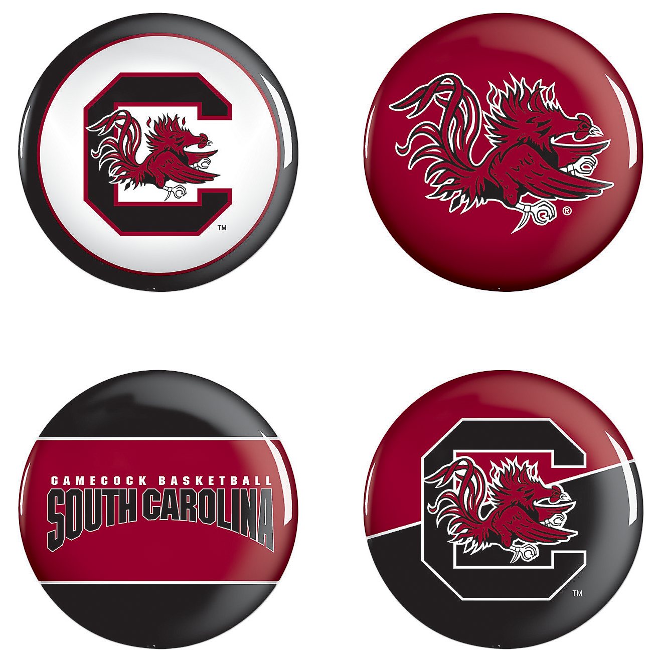 WinCraft University of South Carolina Buttons 4-Pack                                                                             - view number 1