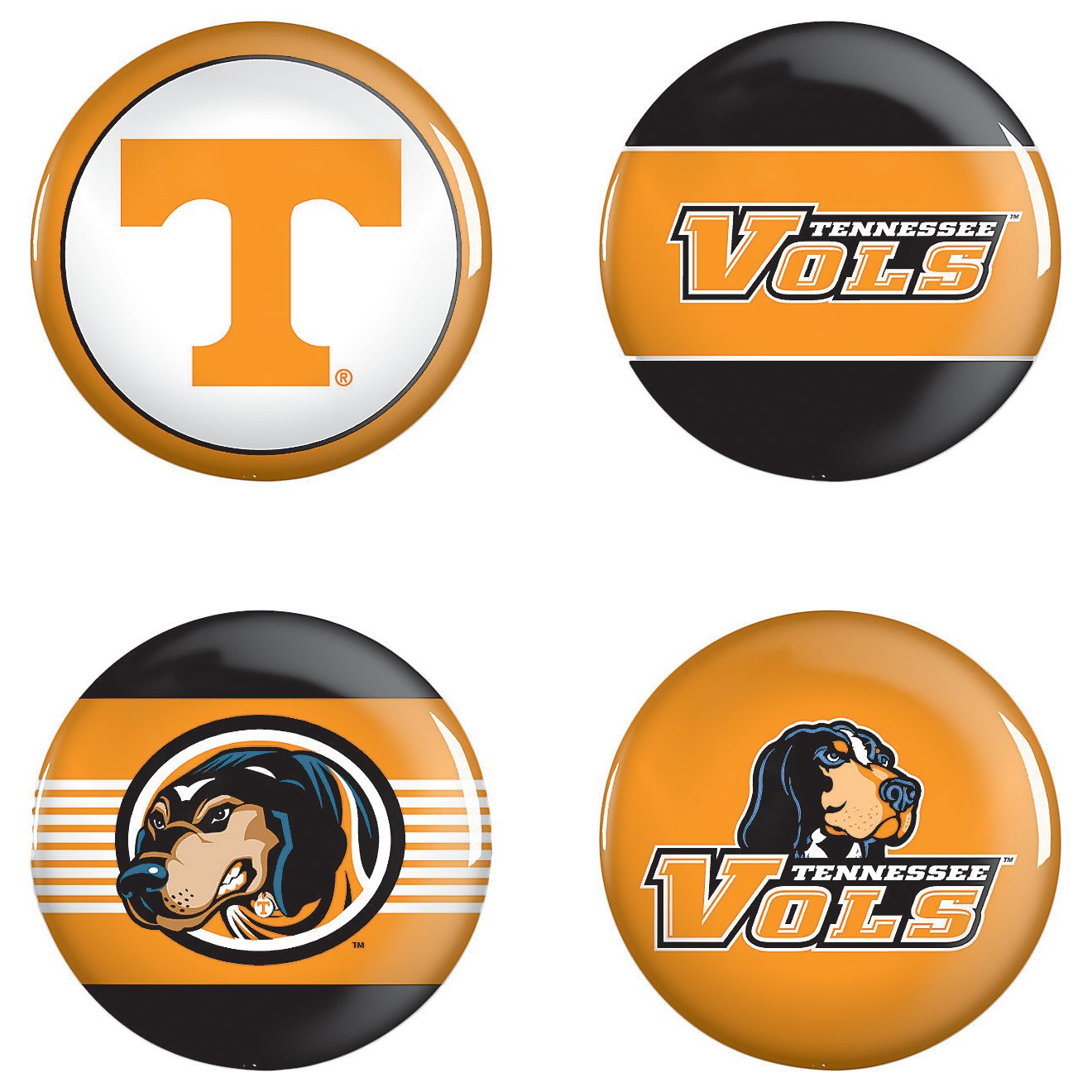 WinCraft University of Tennessee Buttons 4-Pack                                                                                  - view number 1