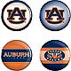 WinCraft Auburn University Buttons 4-Pack                                                                                        - view number 1 image