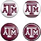 WinCraft Texas A&M University Buttons 4-Pack - view number 1 image