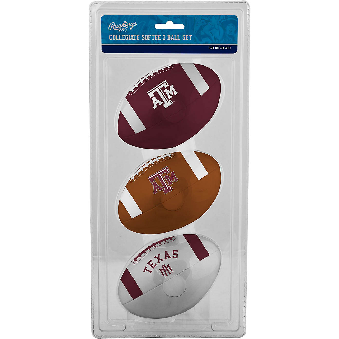 Rawlings Texas A&M University 3rd Down Softee Footballs 3-Pack                                                                   - view number 1