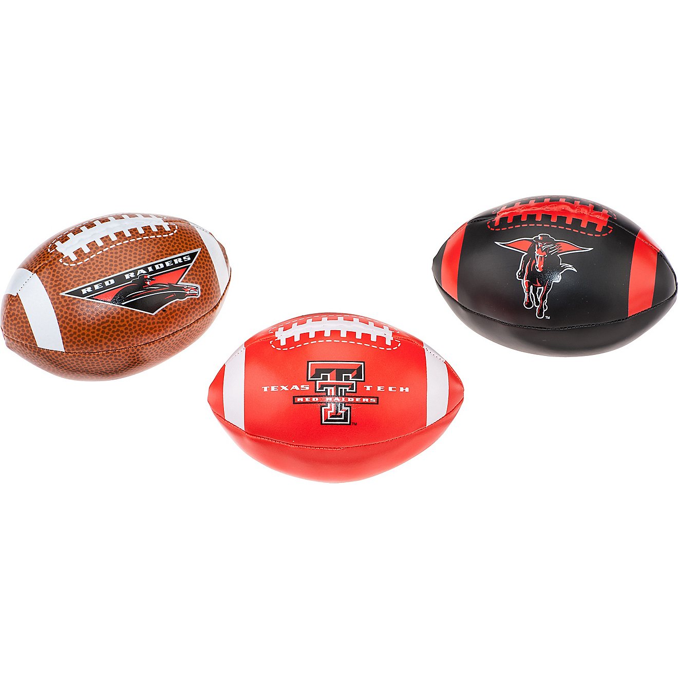 Rawlings Texas Tech University 3rd Down Softee Footballs 3-Pack                                                                  - view number 1