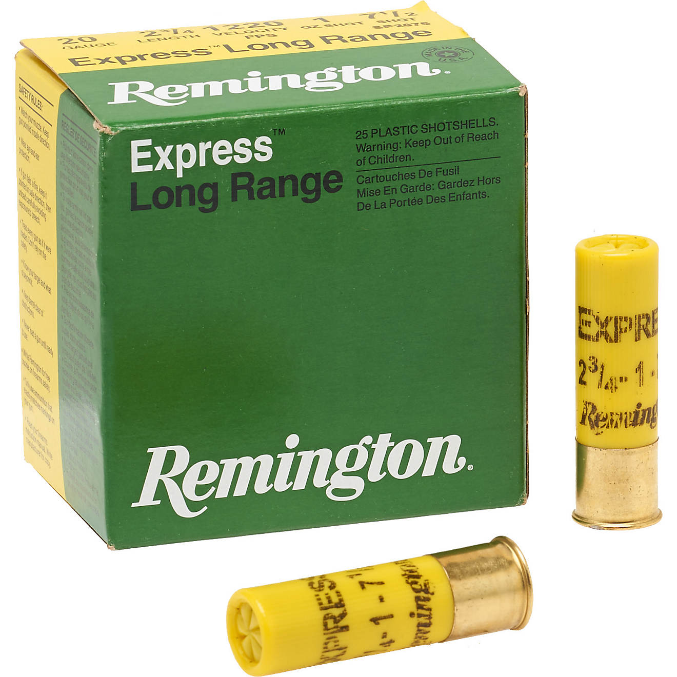 Remington Upland Loads Express Long-Range 20 Gauge 7.5 Shotshells - 25 Rounds                                                    - view number 1