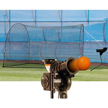 Trend Sports PowerAlley Lite-Ball Pitching Machine with HomeRun Batting Cage                                                    