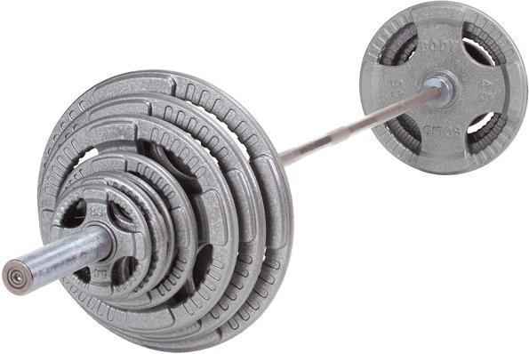 BodySolid 255 lb. Steel Grip Olympic Weight Set Academy