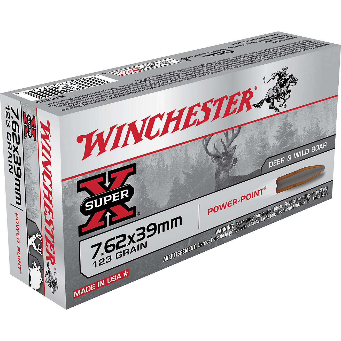 Winchester Hog Special 7.62 x 39mm 123-Grain Centerfire Rifle Ammunition                                                         - view number 1
