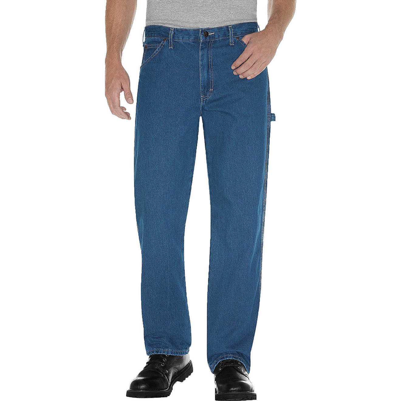 Dickies Men's Relaxed Fit Stonewashed Carpenter Denim Jean                                                                       - view number 1